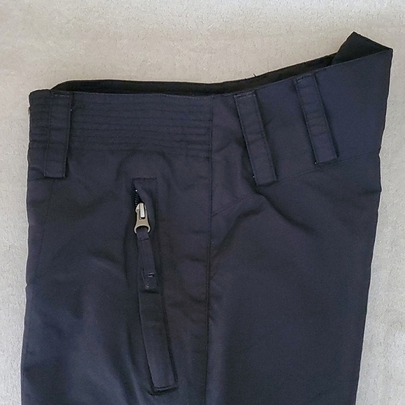 KEMPER Black Insulated Waterproof Snow Pants KIDS SIZE: 8 - Picture 3 of 9